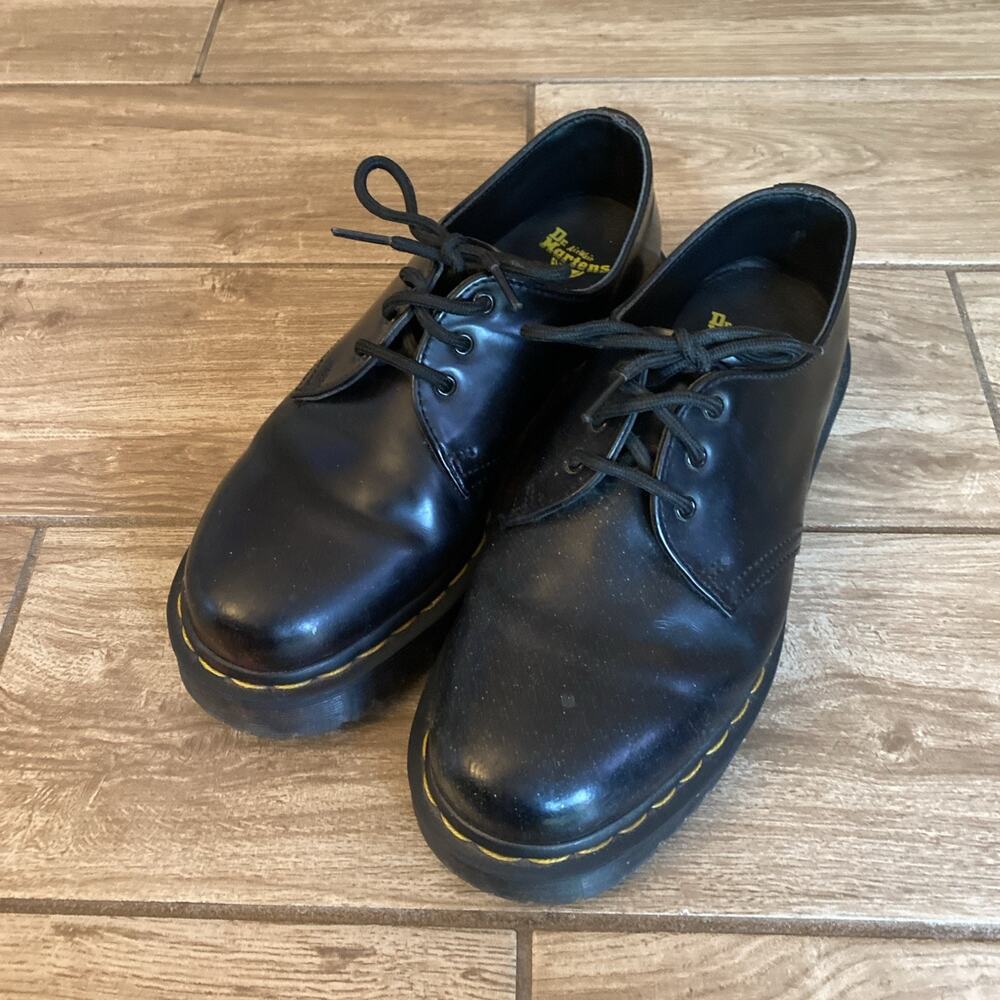 Dr Martens Doc 1461 BEX Mens Size 7 Medium D Black Smooth Leather Oxford Y2K